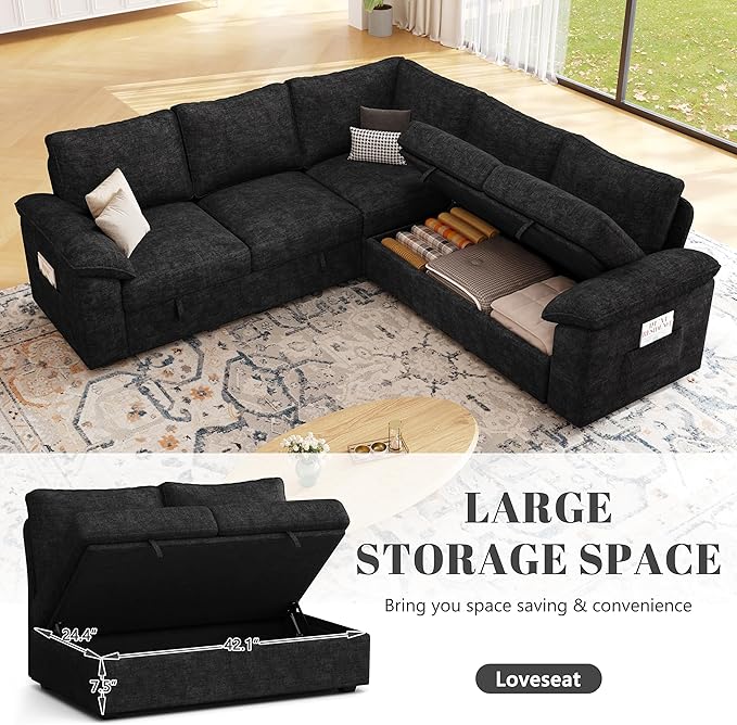 85 Inch Modular Sectional Sofa
