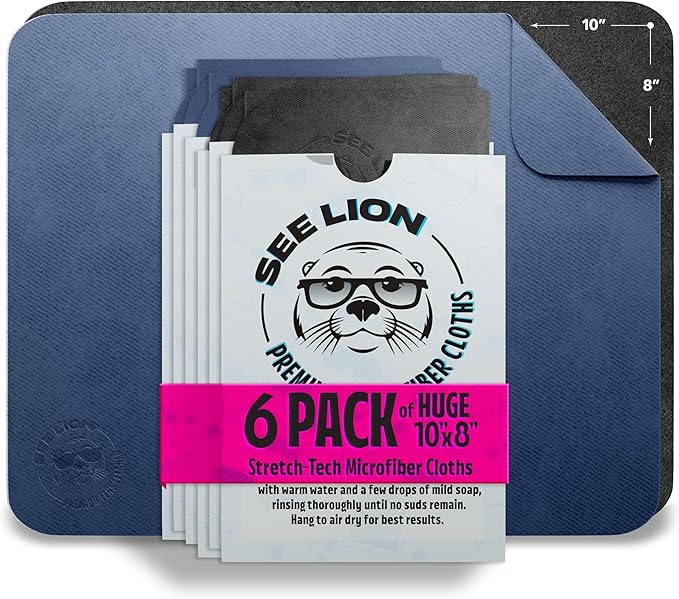 cellhelmet See Lion Swipes | Microfiber Lens Cleaning Cloths – Ultrasoft
