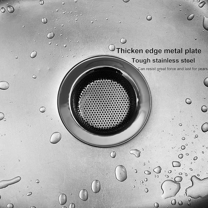 LASSHSWA Kitchen Sink Strainer Stainless Steel, Kitchen Sink Drain Strainer