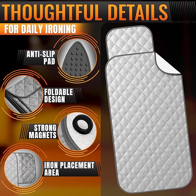 Portable Ironing Mat for Table Top – Foldable Ironing Pad for Table
