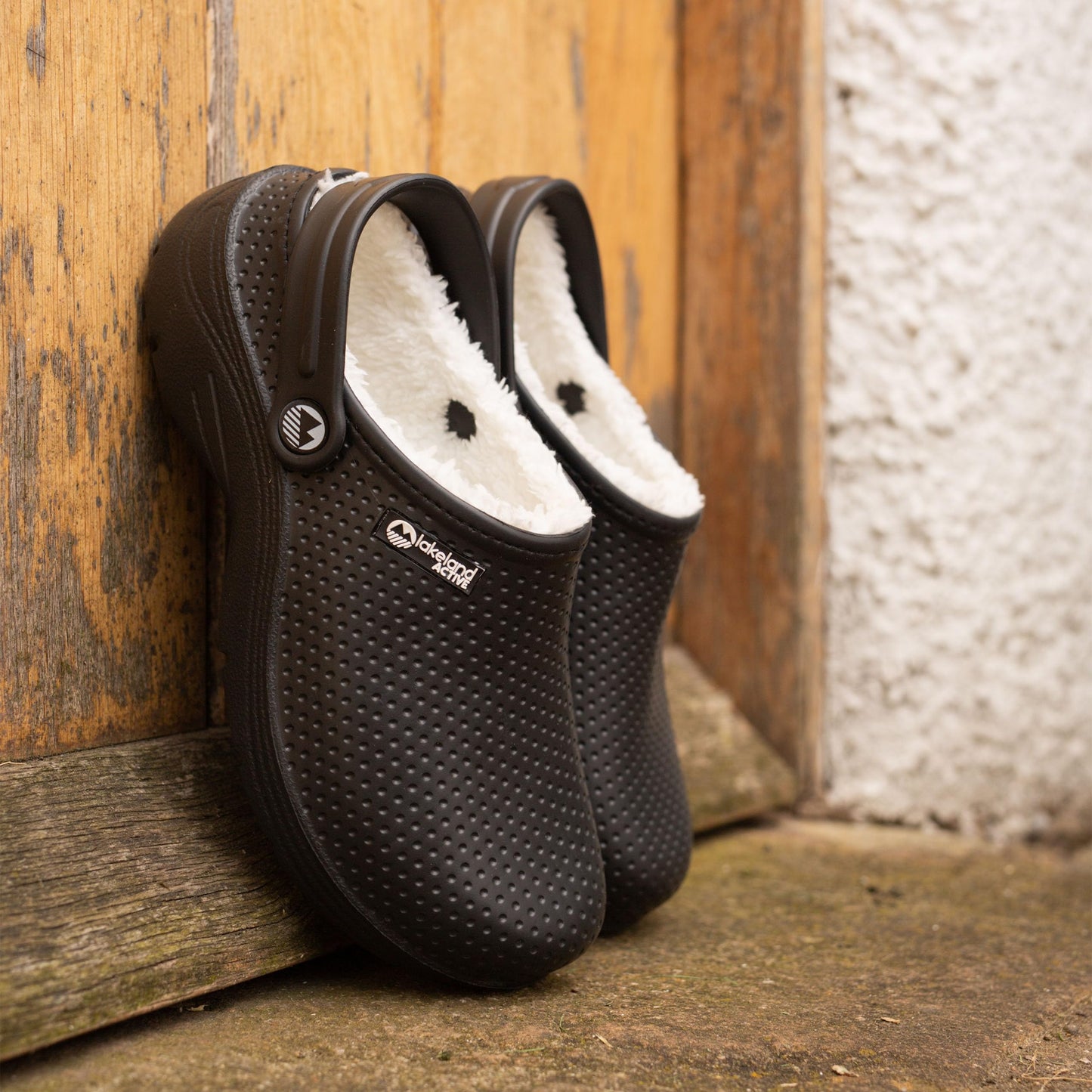 Lakeland Active Men's Fleece-Lined Dockray Clogs - Black - 10