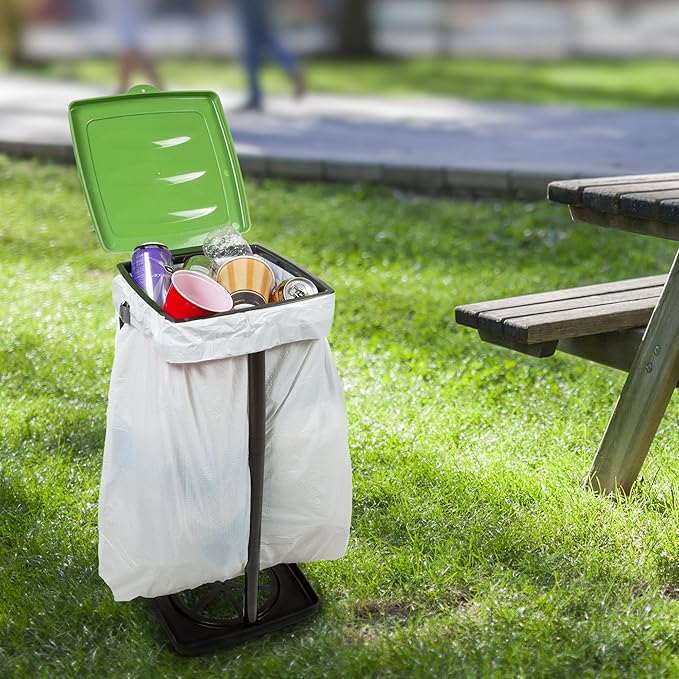 Portable Trash Bag Holder – Collapsible 13-Gallon Garbage Bin
