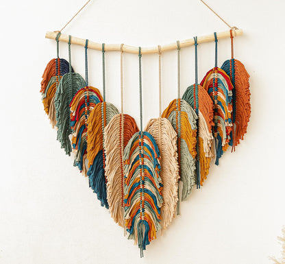 Boho Wall Decor - Large Macrame Wall Hanging - Boho Bedroom Decor - Tapestry for Bedroom - 31x39 inches