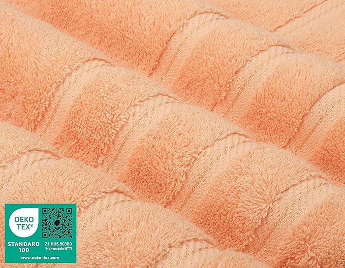 American Soft Linen Luxury 4 Piece Bath Towel Set, 600 GSM 100% Cotton Turkish