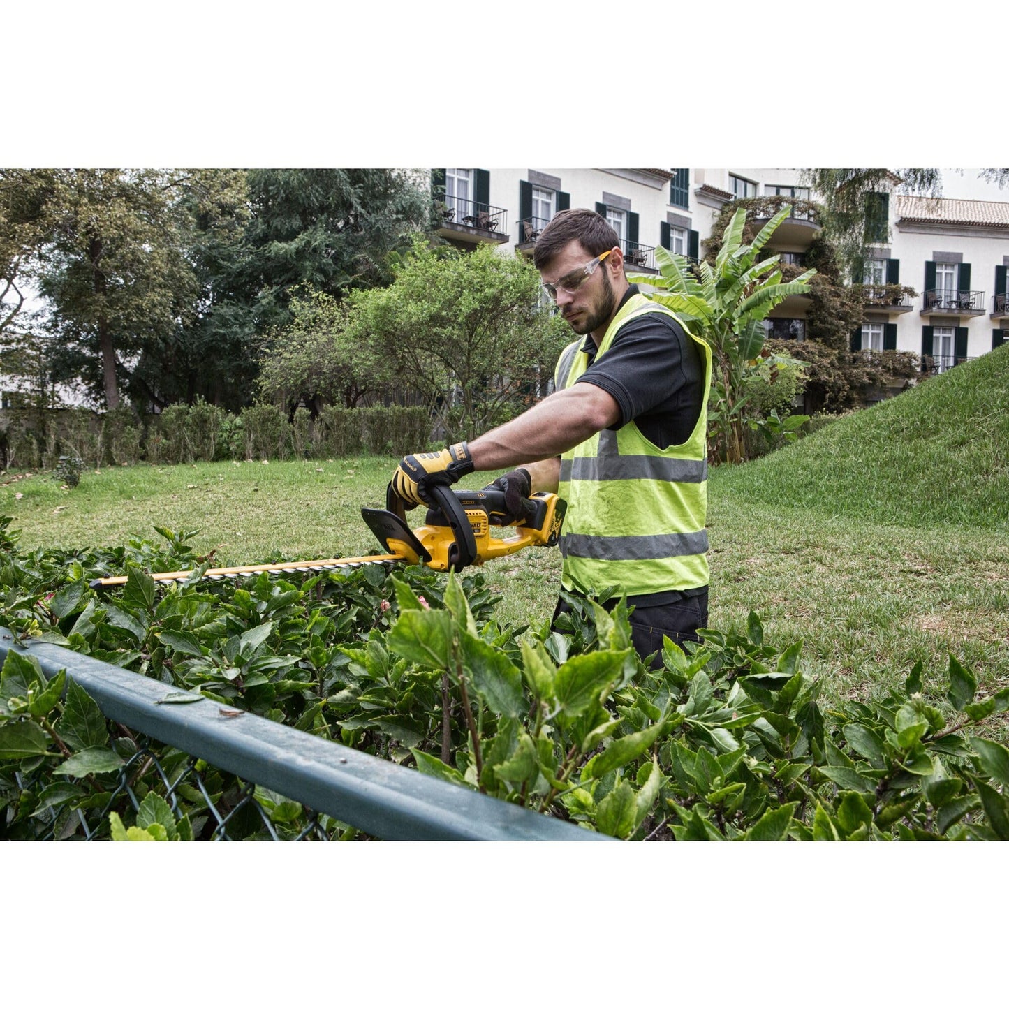 DEWALT DCM563P1-GB 18 V XR Hedge Trimmer, 1 x 5 Ah, Yellow