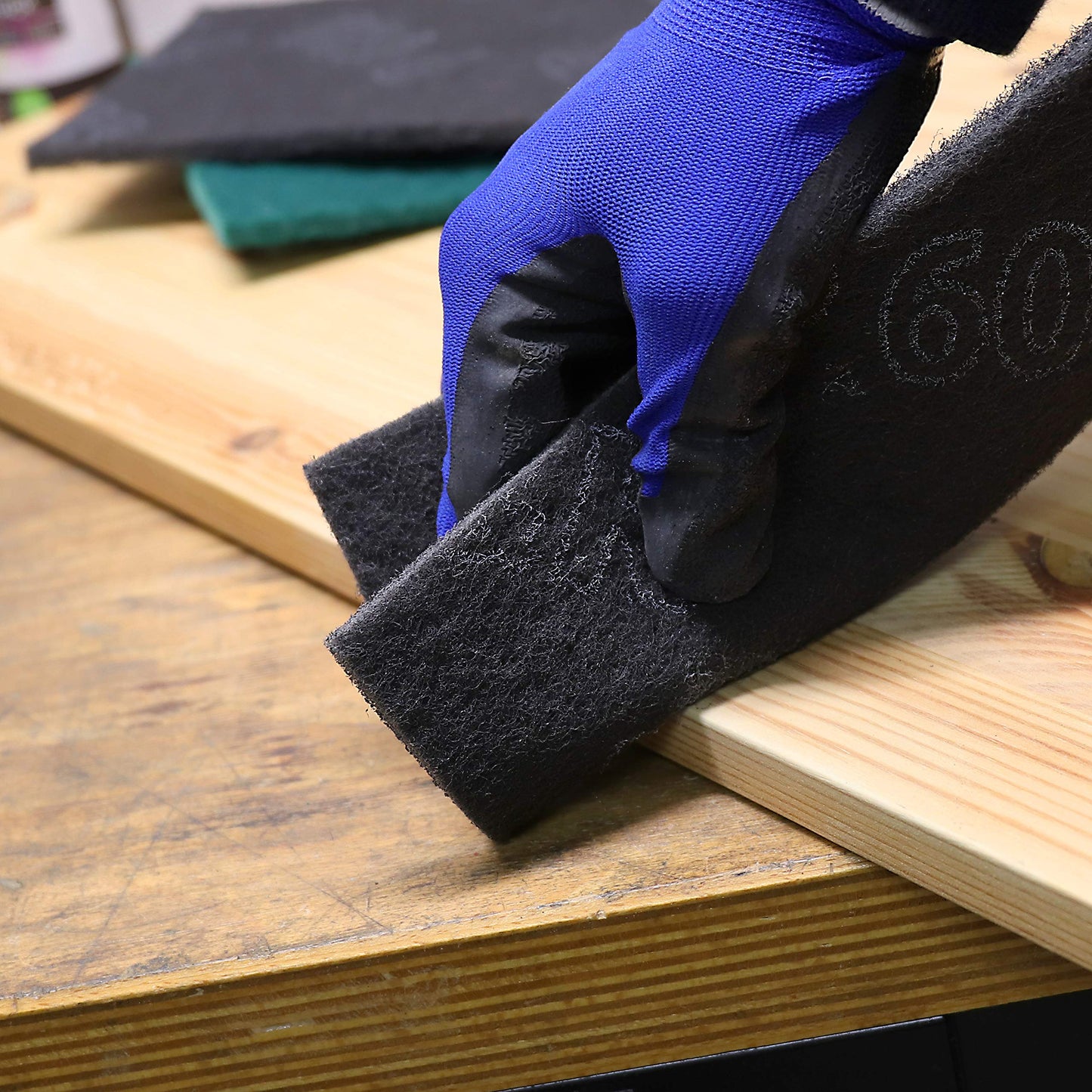 S&R Abrasive Pads 150x230mm – 12-Piece Set (P180, P320, P600, P800) – Flexible Sanding Pads for Metal, Wood, Steel & Stainless Steel – Multi-Grit Polishing & Surface Prep