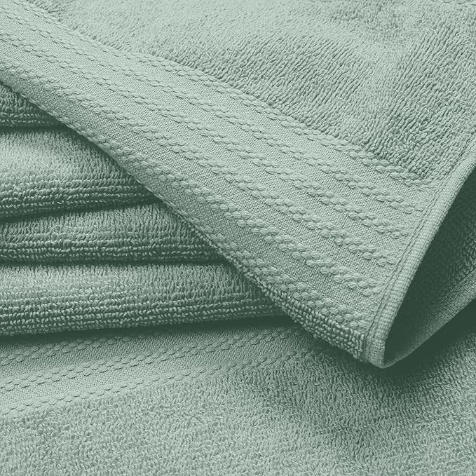 GLAMBURG Premium Cotton Oversized 2 Pack Bath Sheet 35x70-100% Pure Cotton