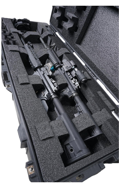 Case Club 2 Rifle (or Shotgun) Waterproof Case fits Multiple Guns & 3 Pistols