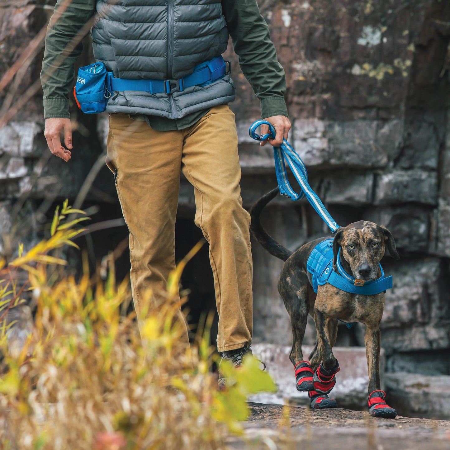 Kurgo RSG Active Utility Belt - Adjustable Adventure Dog Belt - MOLLE-Compatible - Reflective Trim - Lightweight, Comfortable Fit - Hands-Free