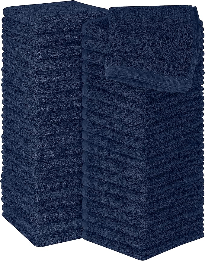 Utopia Towels 60 Pack Cotton Washcloths Set, 100% Ring Spun Cotton, Premium