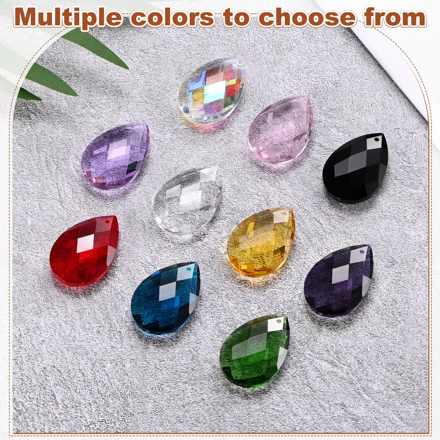 M METERXITY 8-Pack Crystal Grid Prisms, 38mm/1.5 Inch Chandelier Pendant Maker Hanging Crystals Chandelier Prisms for Home/Windows/Garden/DIY Decoration[Purple]