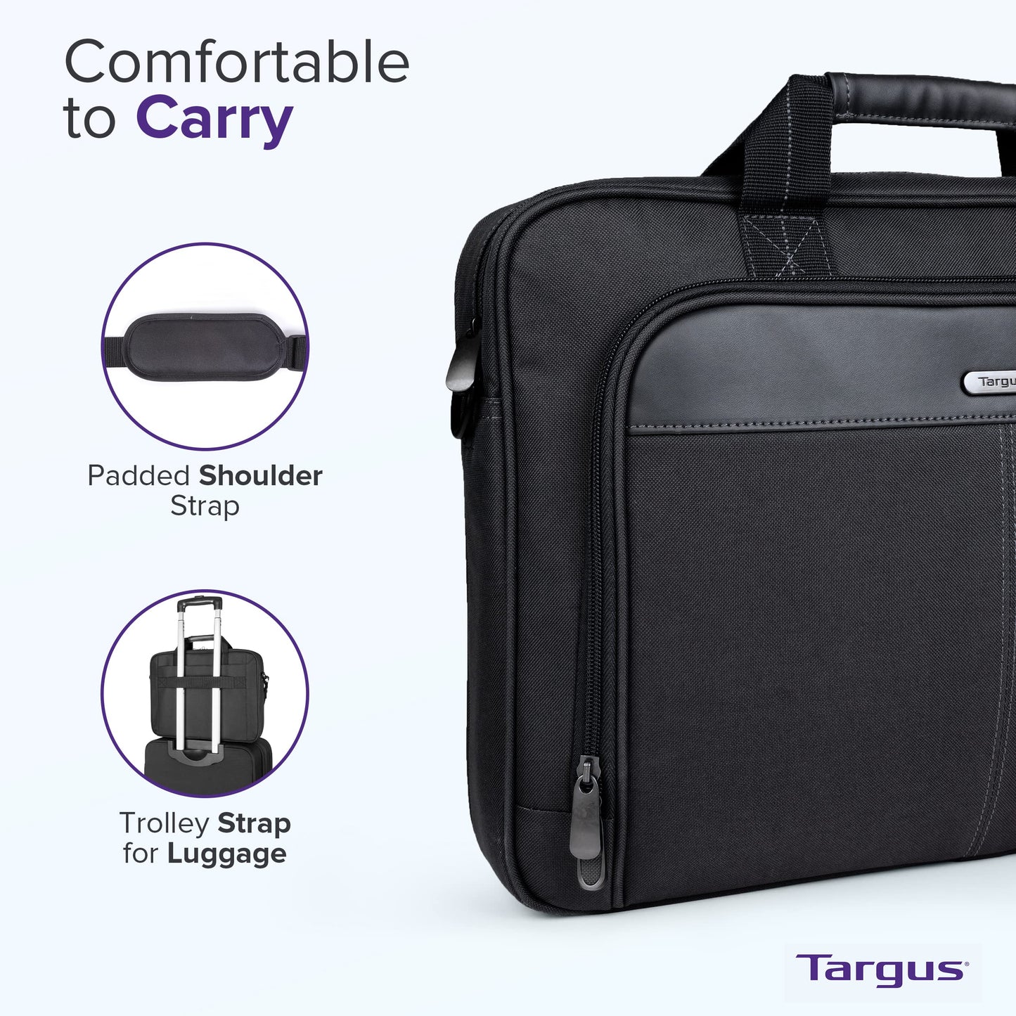 Targus Classic Topload Case for 16 Inch Laptops (TCT027US)