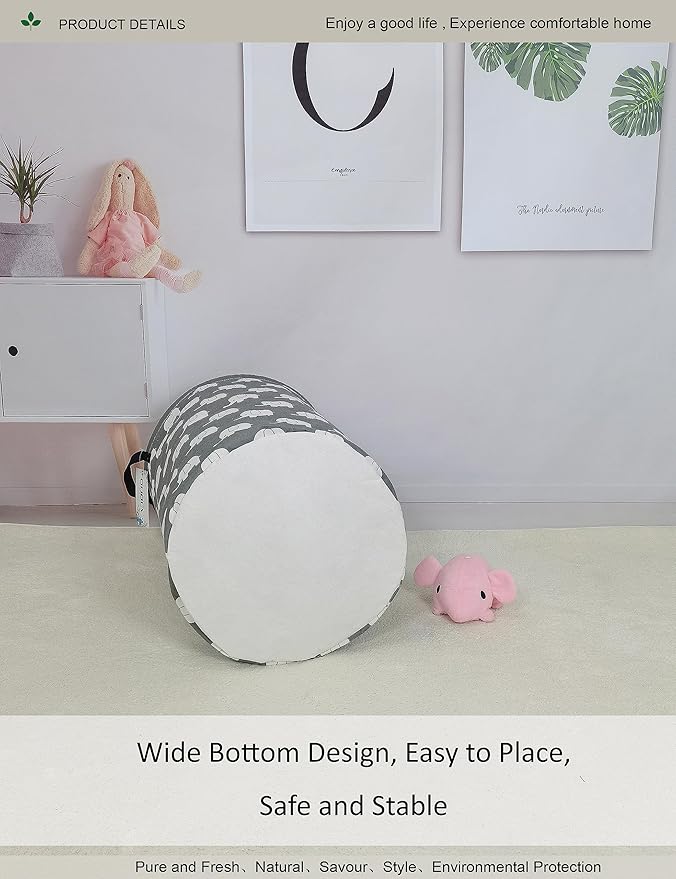 Round waterproof laundry basket, foldable storage basket, laundry Hampers