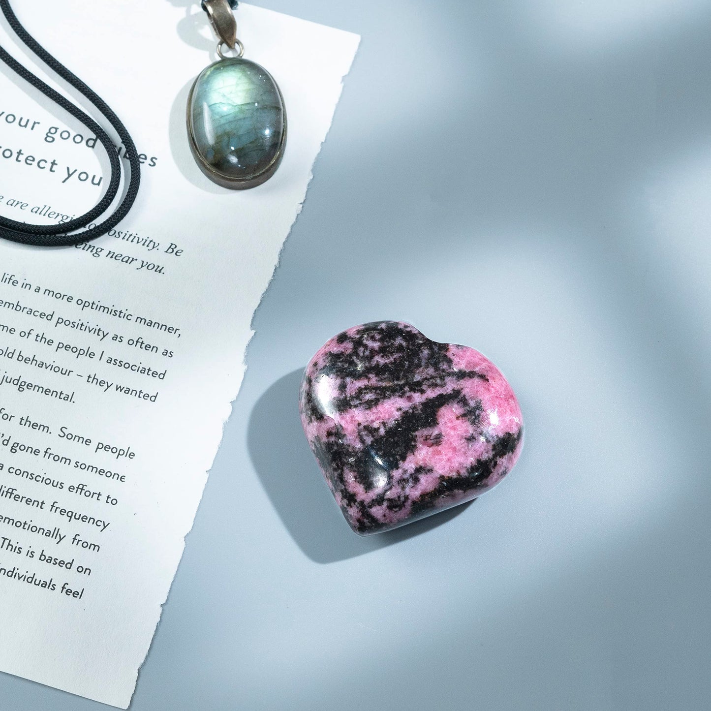 Crocon 50mm Rhodonite Heart stone Big Heart Shape Puff Stones Set 450+ Carats Pocket Crystal Healing Tumble Collection Palm Worry Stone Good Luck Charm Meditation Gift Craft Home Decor