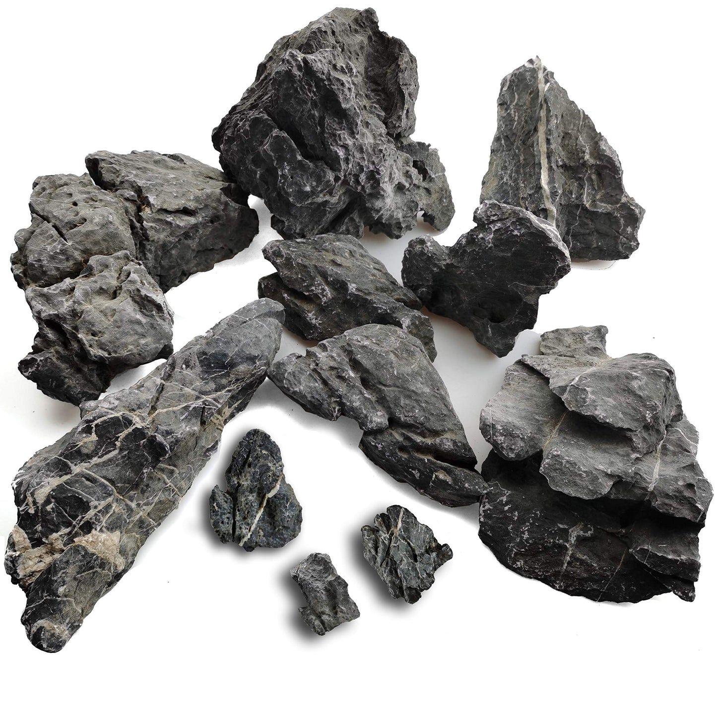 Voulosimi 18 lb Seiryu Rock Stone for Aquariums, Landscaping Model,Tank Decoration