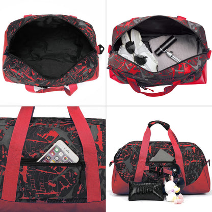 Stumdo Kids Overnighter Duffel Bags for kids, Carry-On Size & Ideal for School Practice or Overnight Travel Weekender Tote for Travel Gym Sport bag for Boys & Girls (11tyhong)