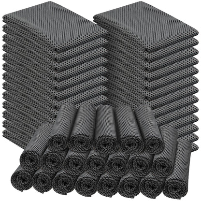 50 Pcs Cooling Towel 40 x 12 Inch Microfiber Workout Towels Breathable Chilly Towel Ice Cool Cold Towels Bulk Fast Drying Absorbent Sweat Rag for Neck Yoga Sports Golf Gym Camping (Dark Gray)