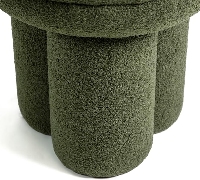 Furniture of America Rami Modern 18-inch Mushroom-Shape Upholstered Ottoman