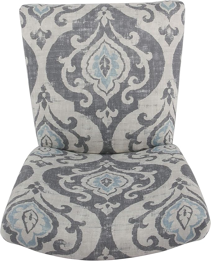 HomePop Parsons Classic Upholstered Accent Dining Chair, Suri Blue
