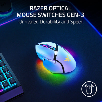 Razer Basilisk V3 Pro 35K Wireless Gaming Mouse: HyperScroll Tilt Wheel - 35K DPI Optical Sensor Gen 2-13 Customizable Controls - Chroma RGB - Optical Switches Gen 3 - Up to 140 Hr Battery - Black