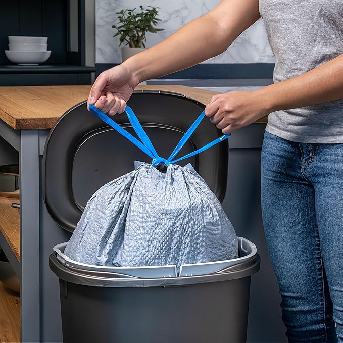Hefty Ultra Strong 13 Gallon Trash Bags, Tall Kitchen Trash Bags Made