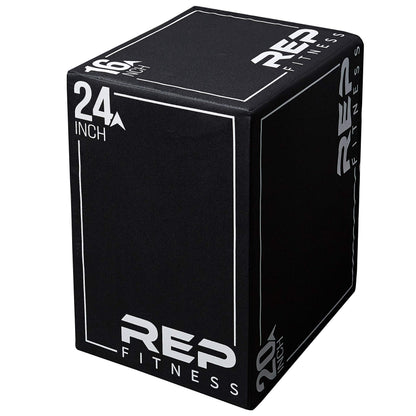 REP 3 in 1 Soft Plyo Box | 24 inch | 3-in-1 Foam Jump Box | Plyometric Training Platform | Home Gym Workout Equipment | Step Exercise Block | Non-Slip Jumping Mat | Adjustable Height