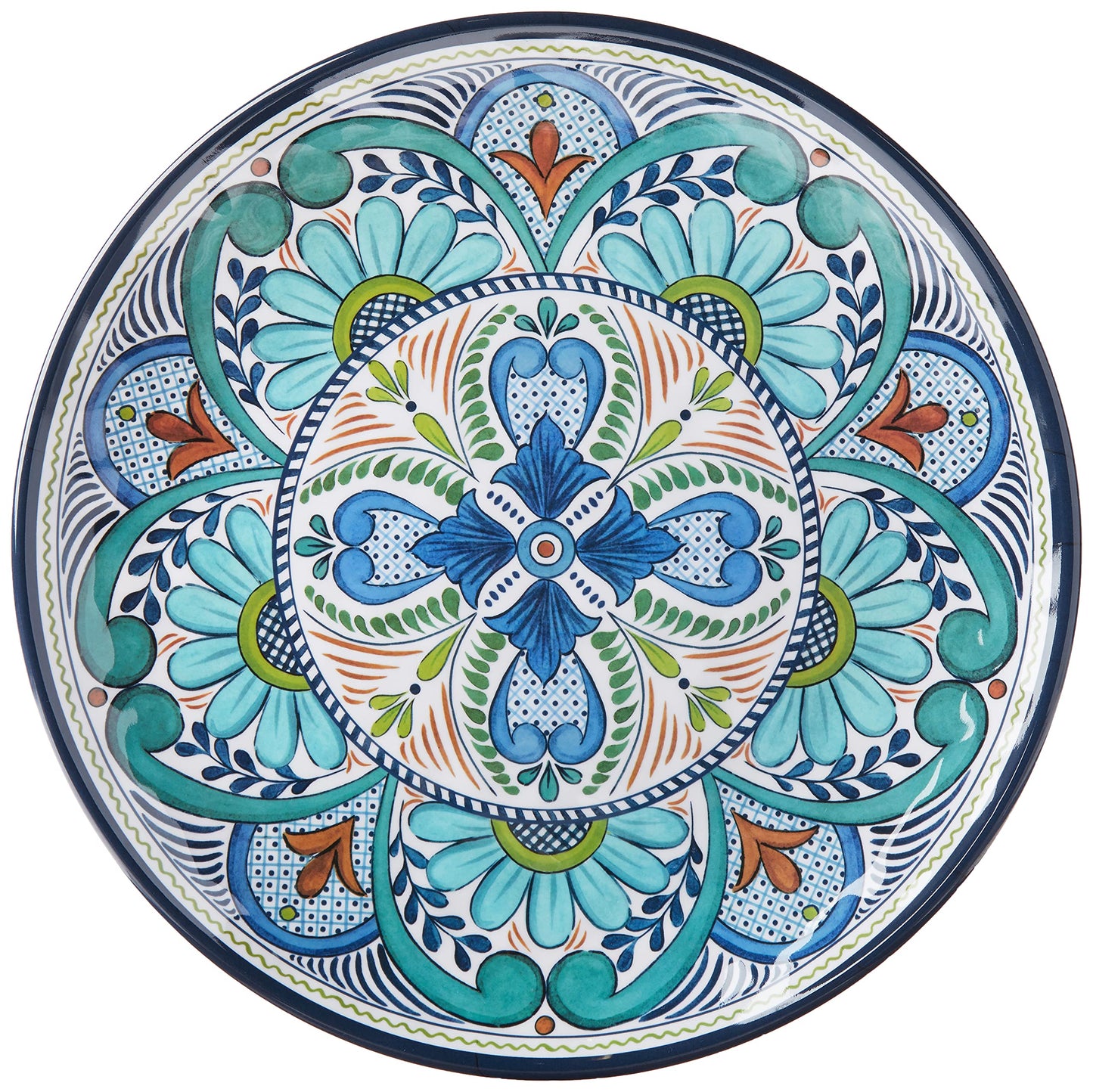 Certified International Talavera 14" Melamine Round Platter, Multicolor