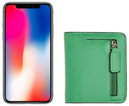 Toughergun Wallet Women Rfid Blocking Small Compact Bifold Luxury Leather Pocket Wallet Ladies Mini Purse with ID Window