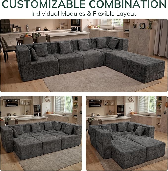 MONVANE Modular Sectional Cloud Couch