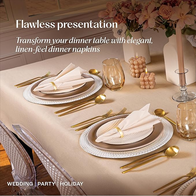 100-Pack Servietto Disposable Linen-Feel Guest Towels