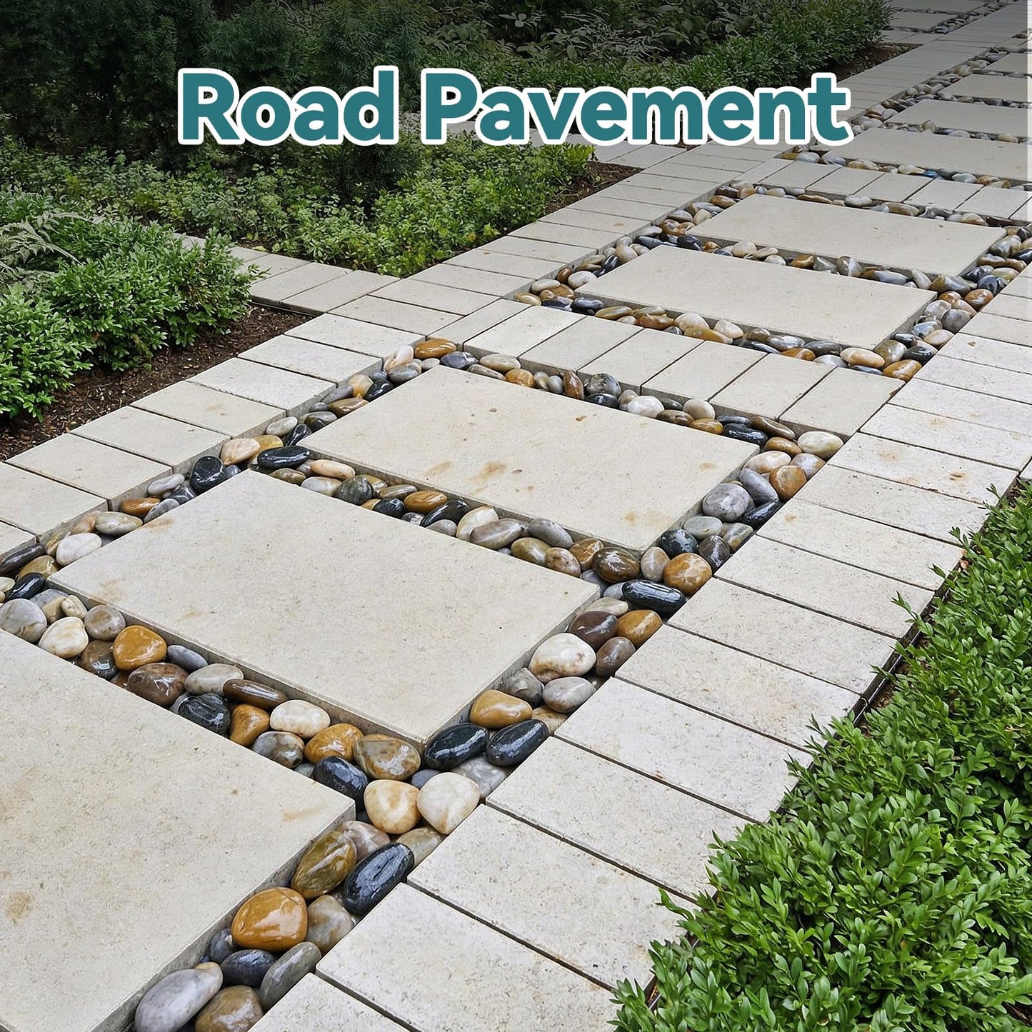 Rahato 20lbs River Rocks, 2-3 Inch Plant Rocks for Pots Indoor, Decorative Garden Rocks Outdoor Landscaping, Polished Natural Stone for Walkways, Yard, Vases, Crafts