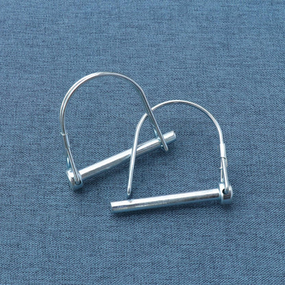 Trailer Coupler Pin, 4PCS Tivnhuils Hitch Pin Safety Coupler Pin, Zinc Plated Carbon Steel Trailer Pin Hardware Pins , 1/4" x 2.16", Small