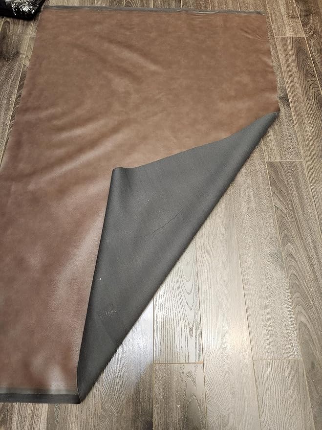 NAT Leathers | Cacao Brown Pebblegrain Soft Faux Vegan Leather PU | 2 Yards Cut