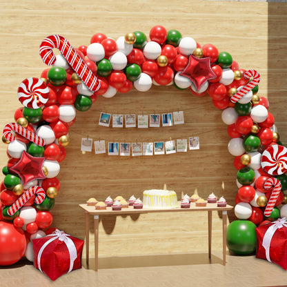 Christmas Balloon Arch Kit, 162PCS Christmas Balloon Garland