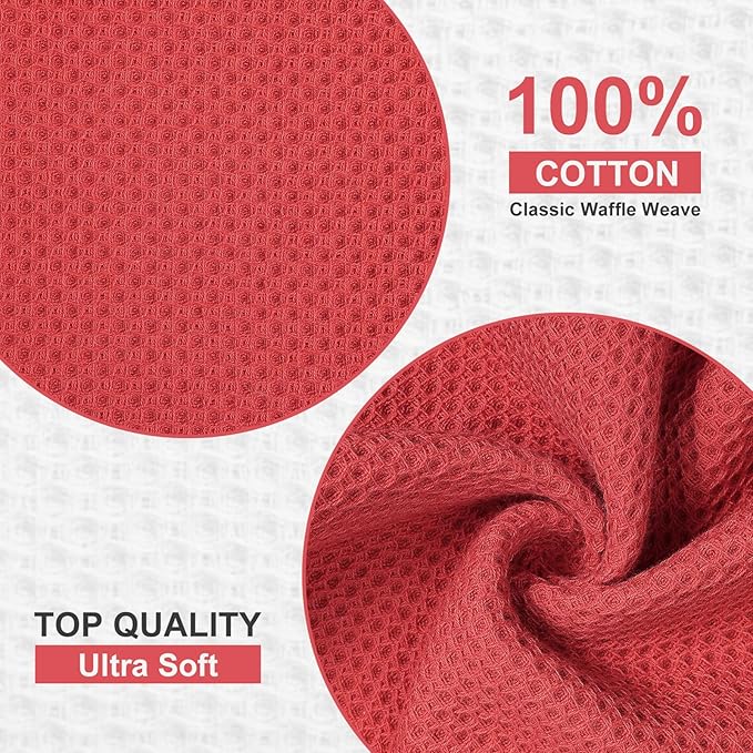 Homaxy 100% Cotton Dish Cloths, 8 Pack