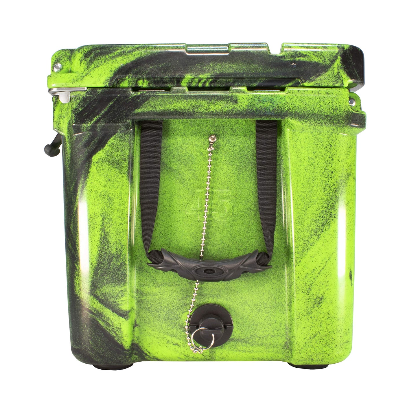 Frosted Frog Original Green and Black Camo 45 Quart Ice Chest Heavy Duty High Performance Roto-Molded Commercial Grade Insulated Cooler