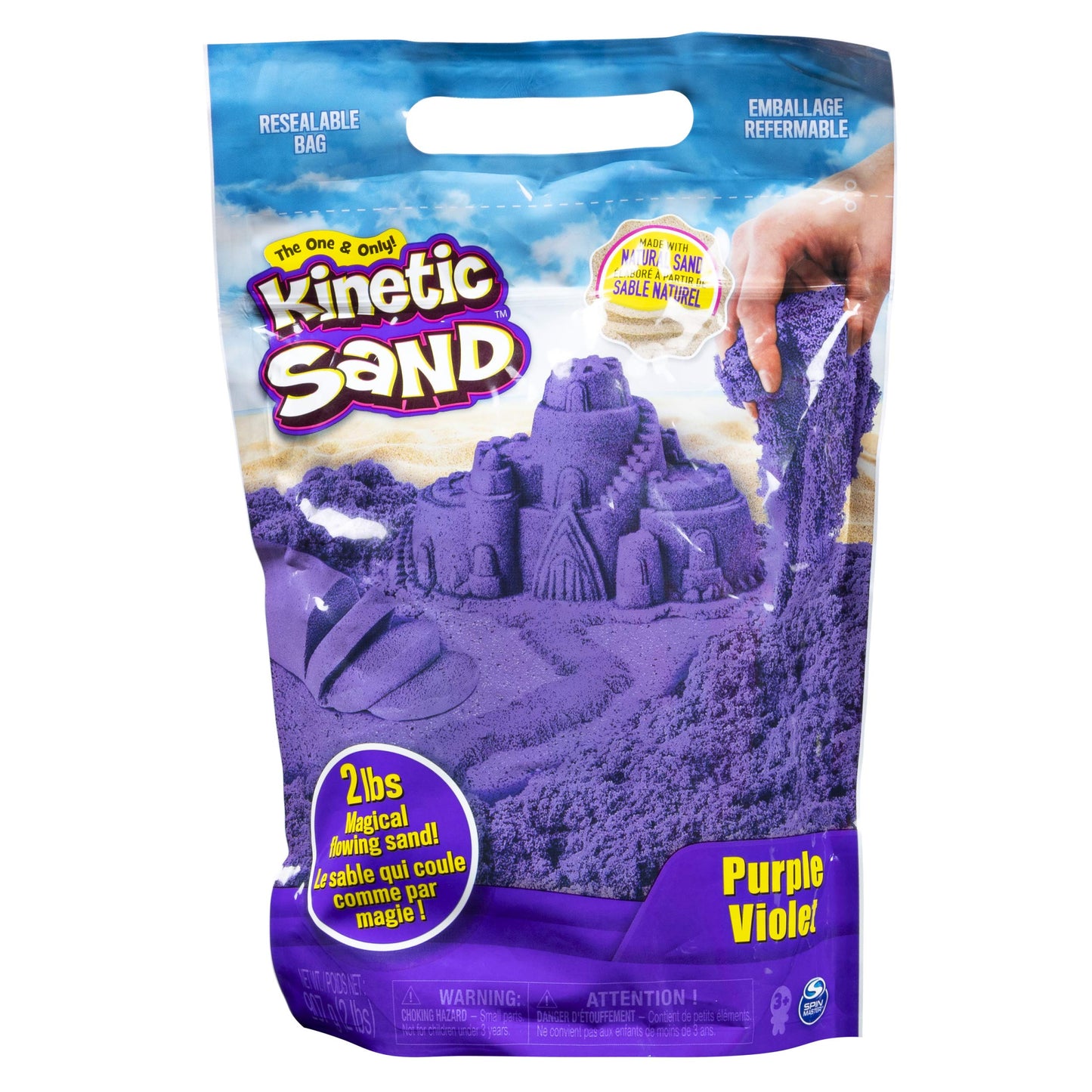 Kinetic Sand, 0.9 kg for Mixing, Moulding and Creating, for Ages 3 and Up (Colours Ship at Random) (Styles Vary)