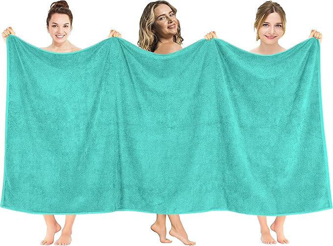 American Soft Linen 100% Cotton 600 GSM Turkish 40x80 Oversized Bath Towel Sheet