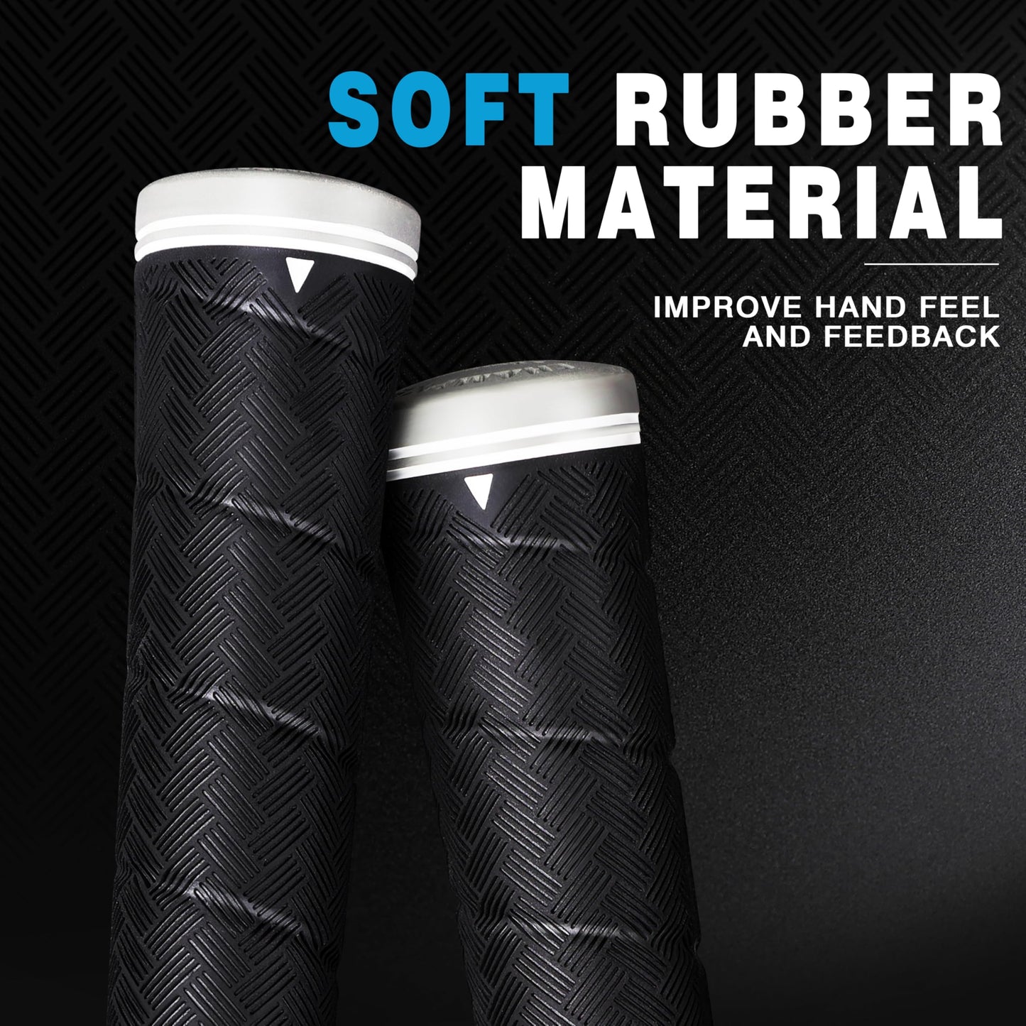 CHAMPKEY X-WEAVE Rubber Golf Grips 13 Pack with Full Repair Kits - Medium Lower Hand Golf Club Grips - Enhanced Grip and Traction Golf Grips for Men and Women(Black,Midsize)