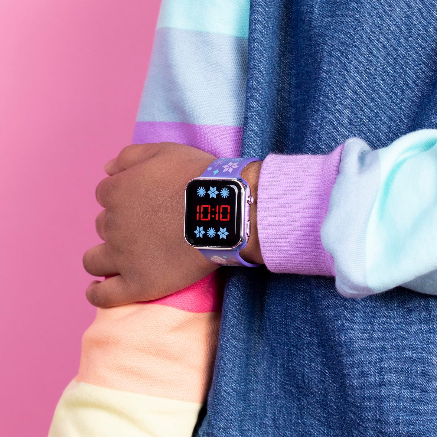 Disney Frozen Kids Purple Silicon Strap Smart Watch Watch FZN4733