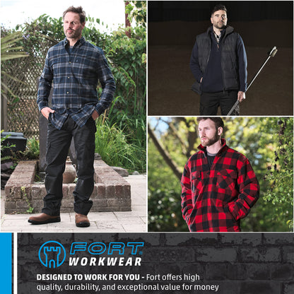 Fort - Workforce Coverall - Coveralls - 210gsm - Studded Pockets - Comfortable Work Suit - Durable Mens Overalls - Work Overalls for Men