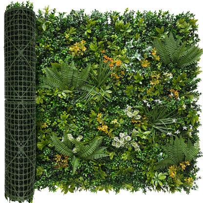 DOPGIB Artificial Green Wall Panels: 40"x120" Faux Greenery Vine Hedge Ivy Privacy Fence Screen with UV Protection&Fake Boxwood Plant Backdrop for Indoor Wedding and Outdoor Garden Backyard Decor