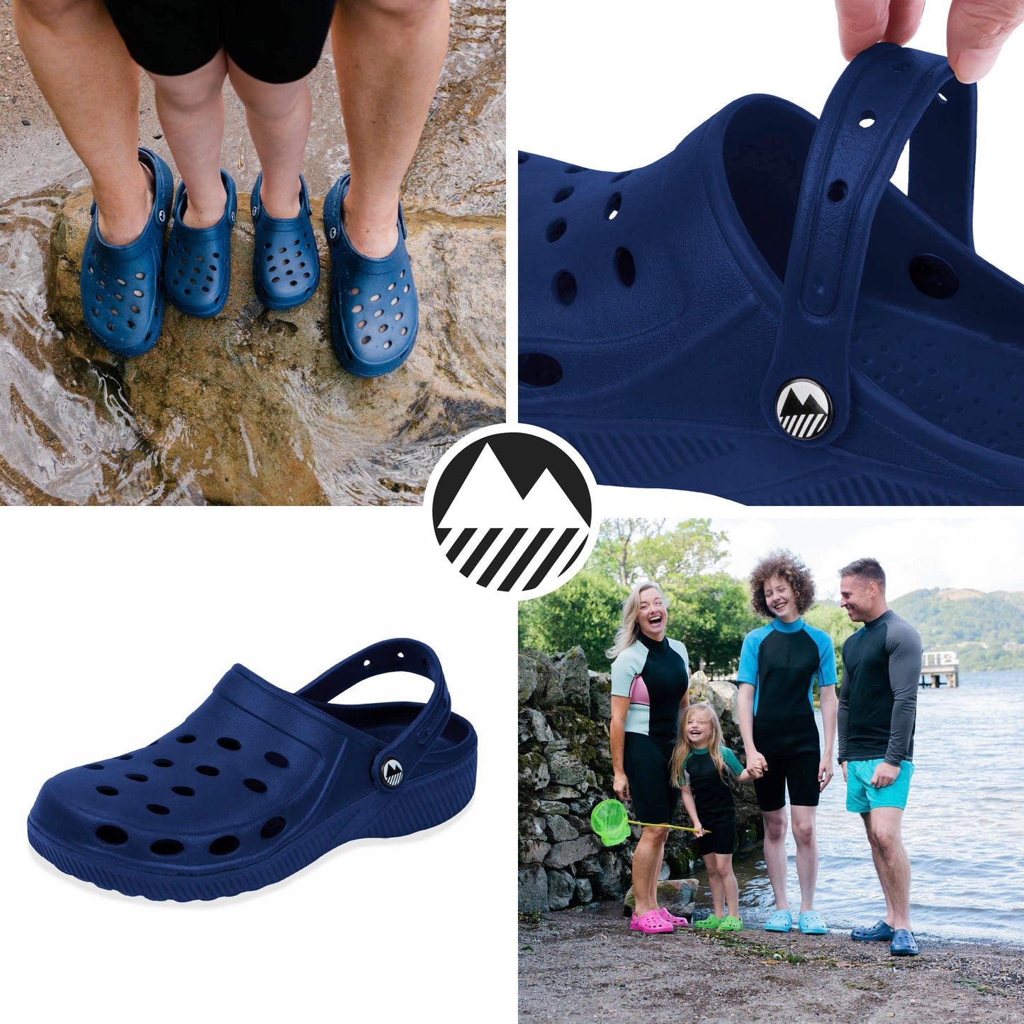 Lakeland Active Men's Silloth Lightweight Ventilated Clogs - Oxford Blue - 9 UK