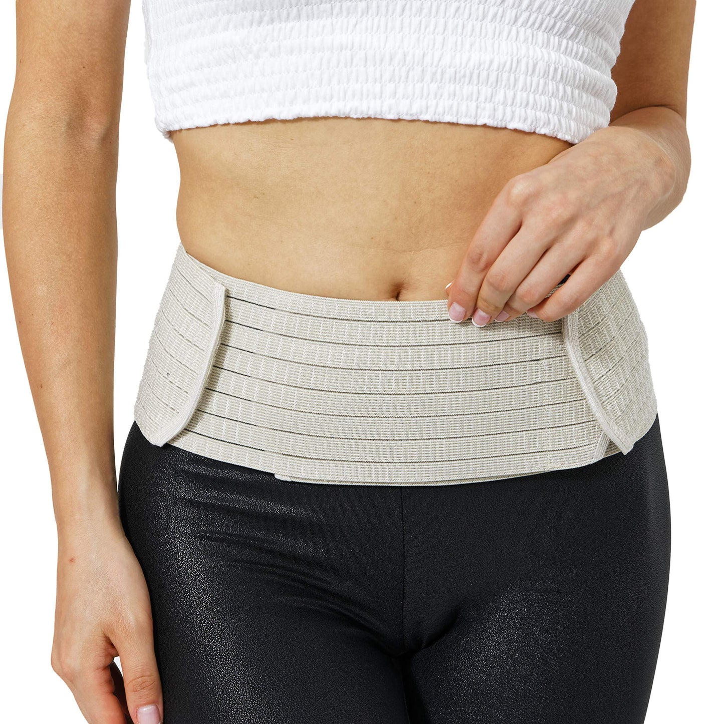 NeoTech Care 3-in-1 Maternity Pregnancy Support, Postpartum Belly Wrap & Pelvis Belt/Brace/Band (Black, Small Size)