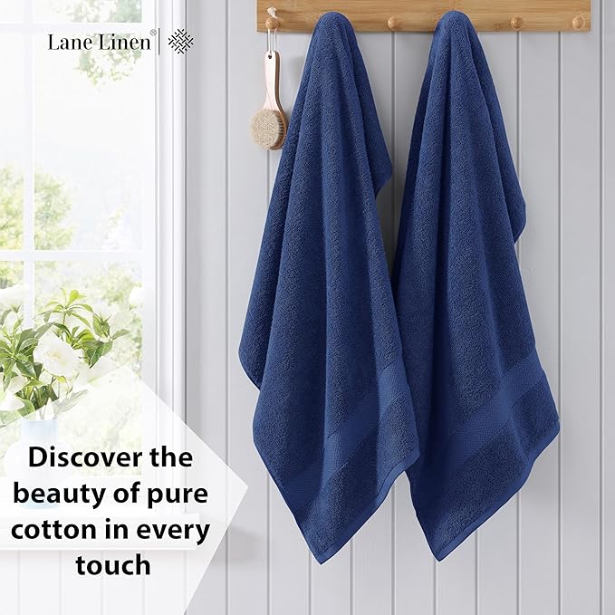 LANE LINEN Bath Towels 4 Pack