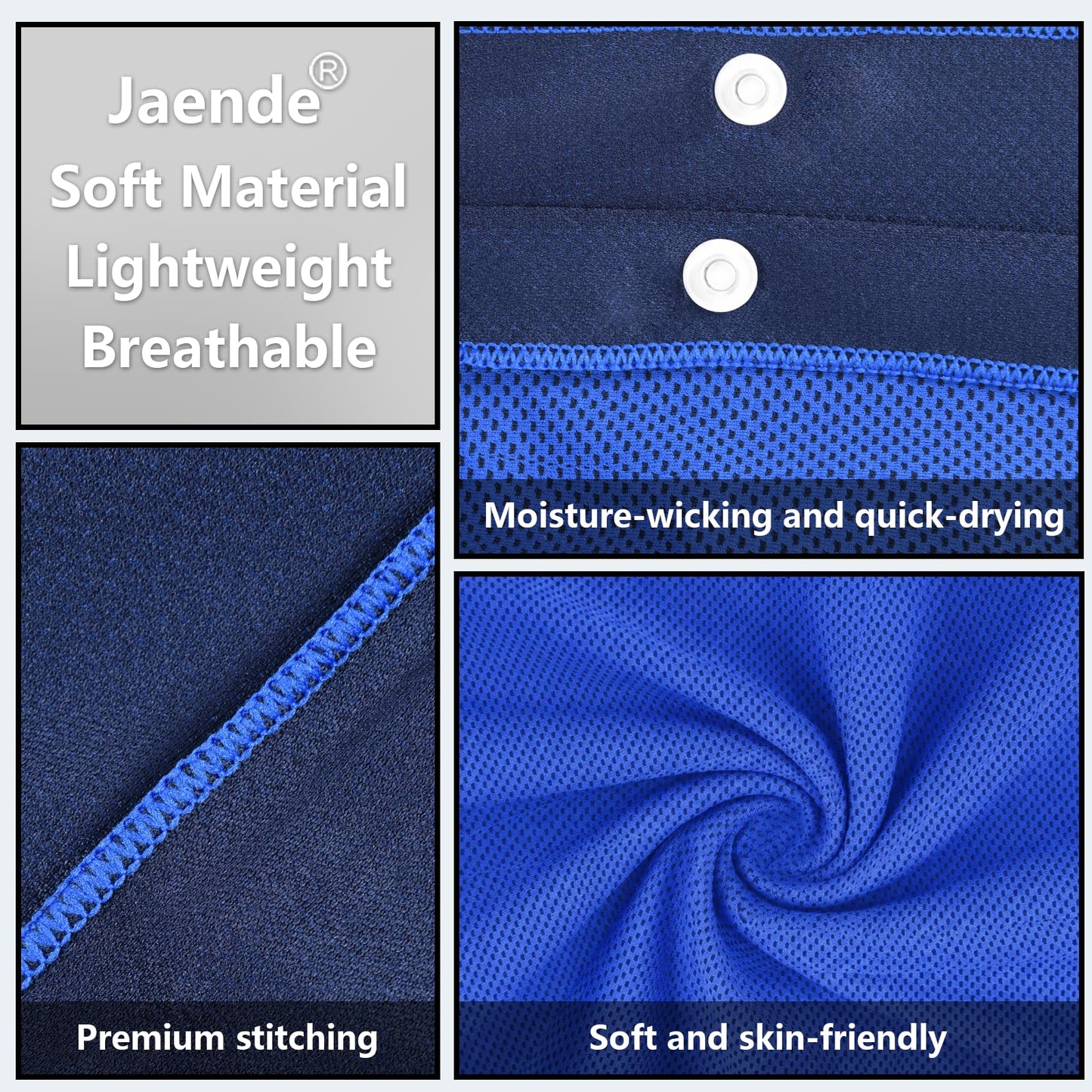 Jaende 3Pack Cooling Hoodie Towel, UPF 50+ Sun Protection Ice Towel, Instant Cooling Towels for Neck and Face, Perfect for Sports, Gym, Workout, Yoga, Running & Hot Weather
