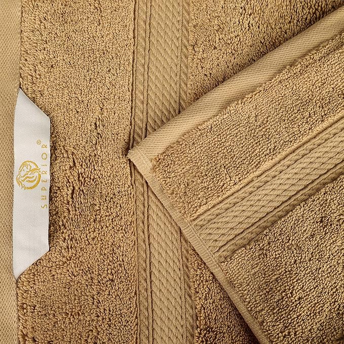 Superior Egyptian Cotton Pile Bath Towel Set of 4, Ultra Soft Luxury Towels