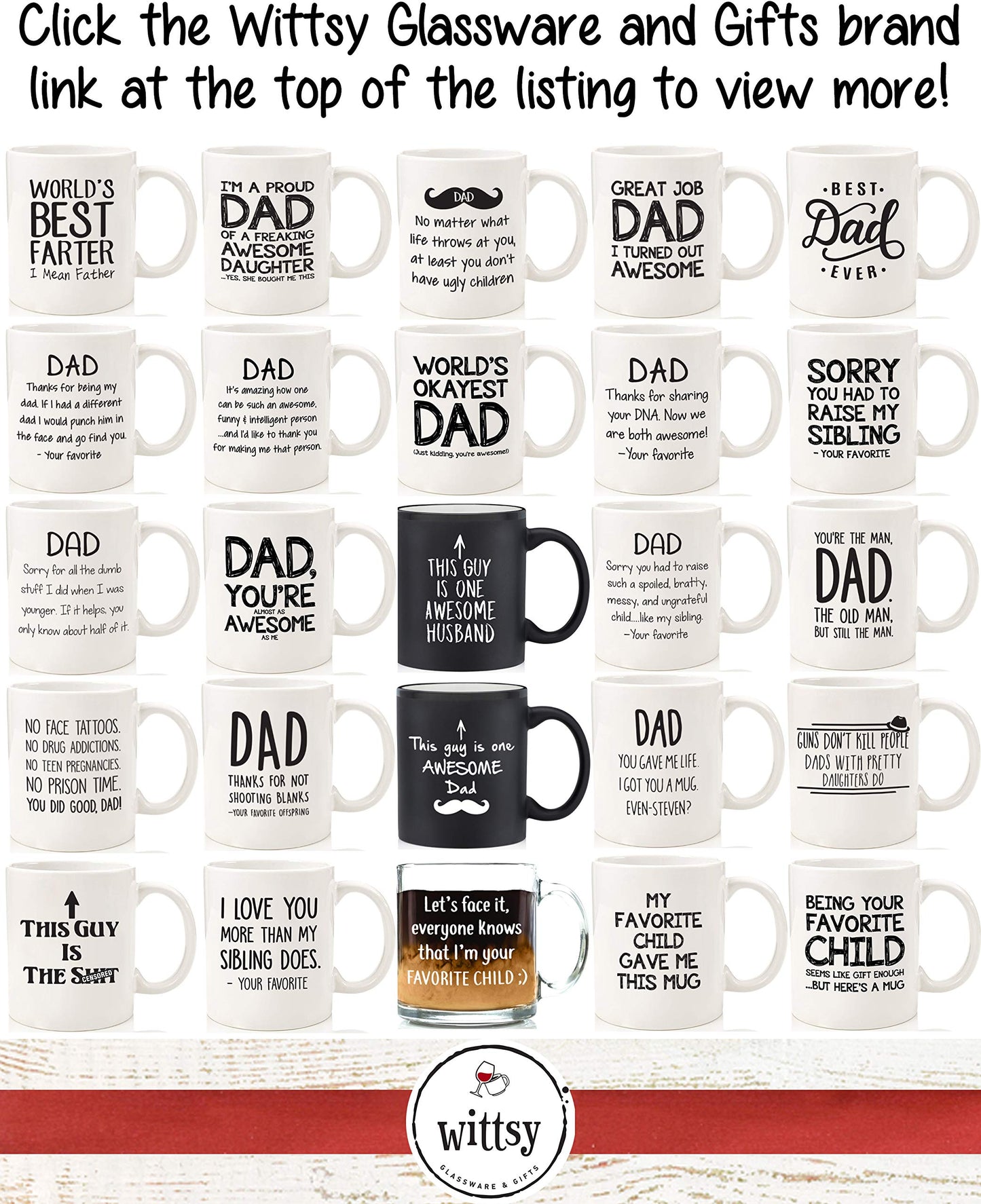 My Favorite Child Gave Me This Funny Coffee Mug - Mom & Dad Gifts - Gag Birthday Gift for Mom or Dad from Daughter, Son, Kids - Novelty Bday Present Idea for Parents - Fun Cup for Men, Women