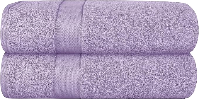 GLAMBURG 700 GSM Premium Cotton 2-Pack Oversized Extra Large Bath Sheet Set