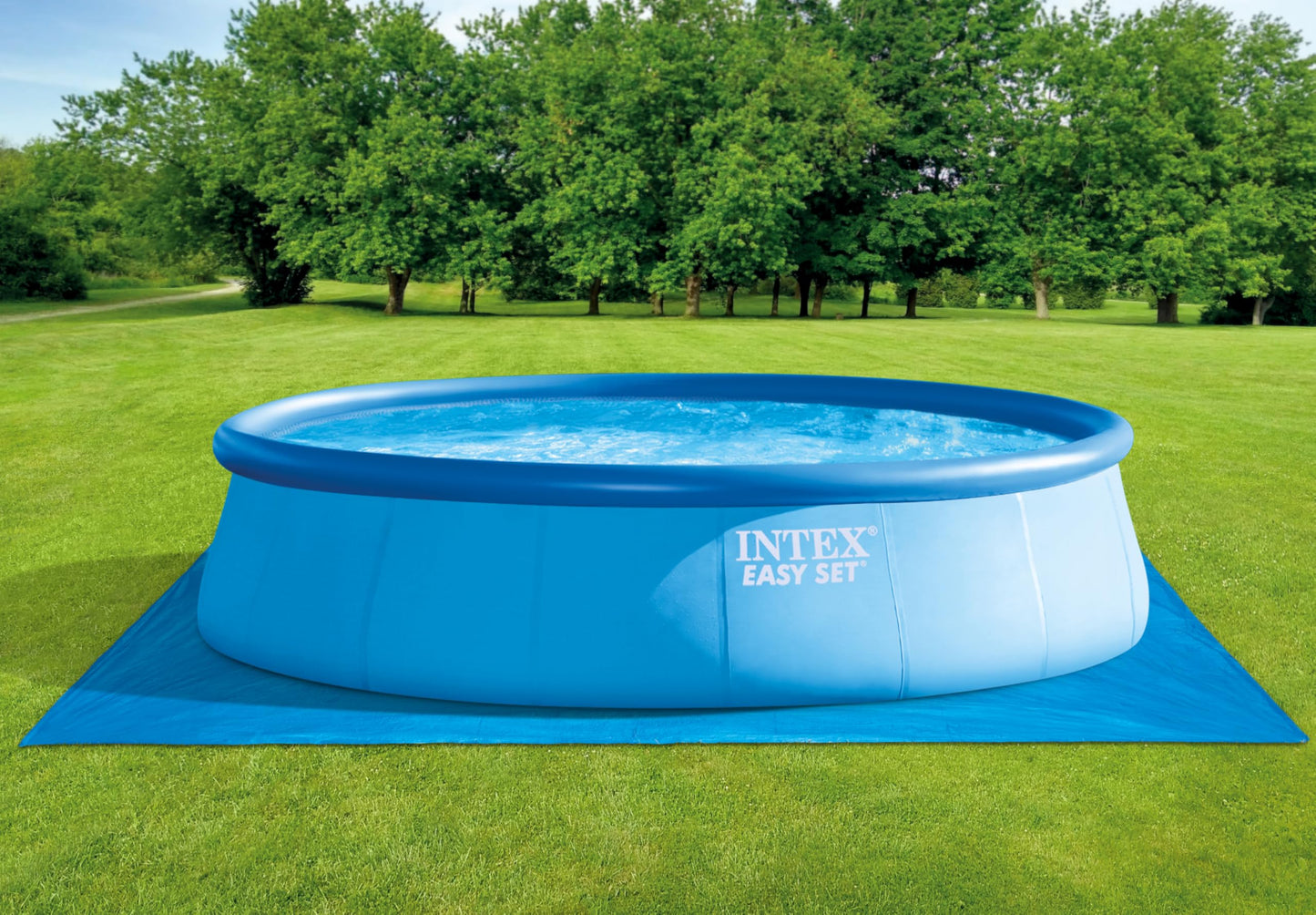 Intex Ground Cloth for Swimming Pools Blue , 472 x 472 cm